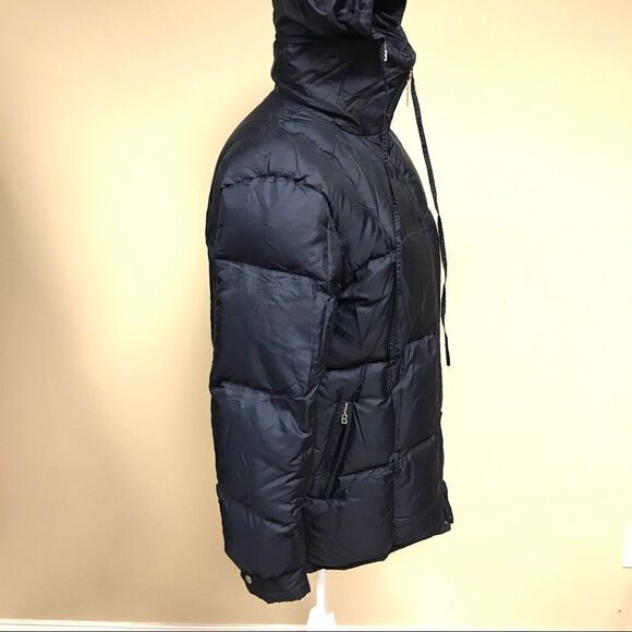 Bogner vintage navy goose down coat.  Size 8 - Picture 3 of 10